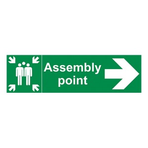 Assembly Point - Arrow Right - Landscape