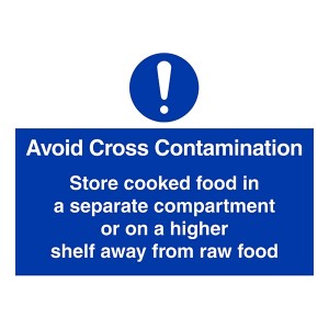 Avoid Cross Contamination Instructions - Landscape - Large