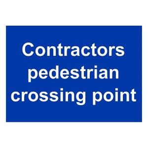 Contractors Pedestrian Crossing Point - Landscape - Large