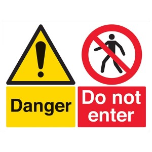 Danger / Do Not Enter - Landscape - Large