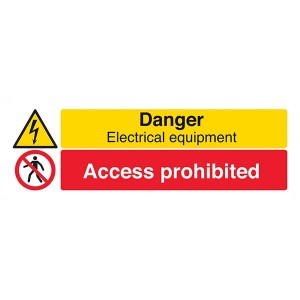 Danger Electrical Equipment / Access Prohibited - Landscape