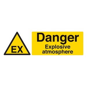 Danger Explosive Atmosphere - Landscape