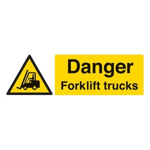Danger Forklift Trucks - Landscape