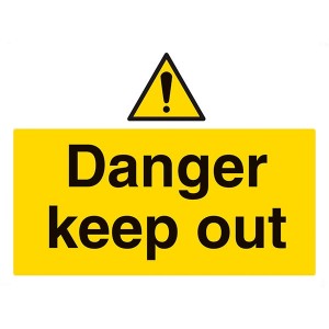 Danger Keep Out - Landscape - Large