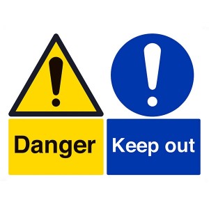 Danger / Keep Out - Landscape - Large