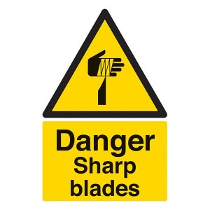Danger Sharp Blades - Portrait