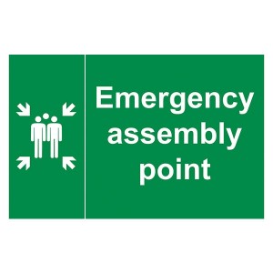 Evacuation Assembly Point Family - Landscape - Large