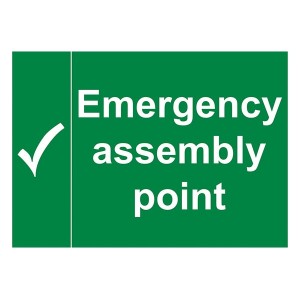 Emergency Assembly Point - Landscape - Large