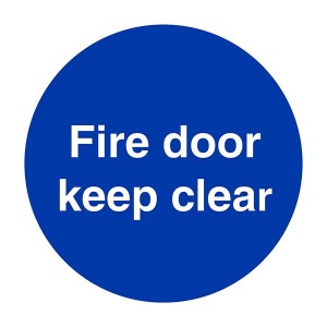 Fire Door Keep Clear - Square