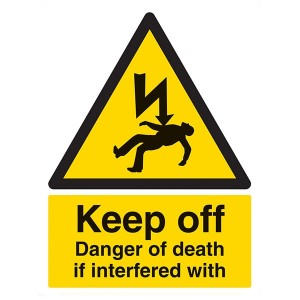 Keep Off Danger Of Death If Interfered With - Portrait