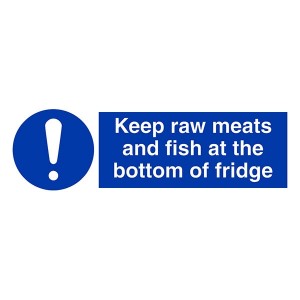 Keep Raw Meats And Fish At Bottom Of Fridge - Landscape