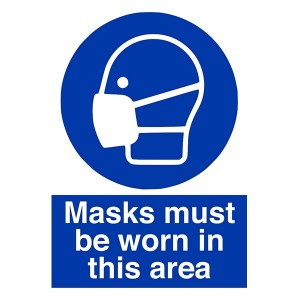 Masks Must Be Worn In This Area - Portrait