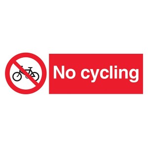 No Cycling - Landscape