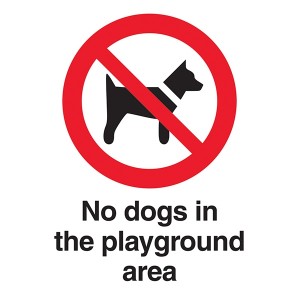 No Dogs In The Playground Area - Portrait