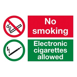 No Smoking / Electronic Cigarettes Allowed - Landscape - Large