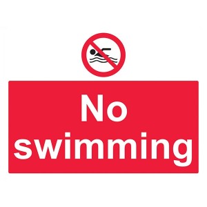 No Swimming - Landscape - Large