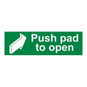 Push Pad To Open - Landscape