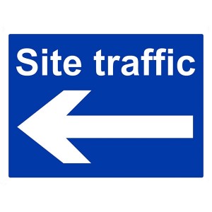 Site Traffic Arrow Left - Landscape - Large