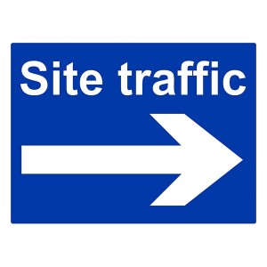 Site Traffic Arrow Right - Landscape - Large