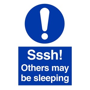 Sssh! Others May Be Sleeping - Portrait