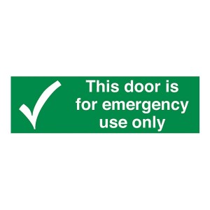 This Door Is For Emergency Use Only - Landscape
