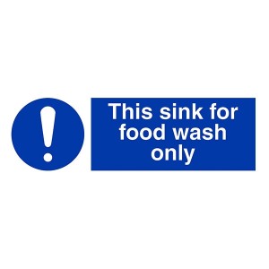 This Sink For Food Wash Only - Landscape