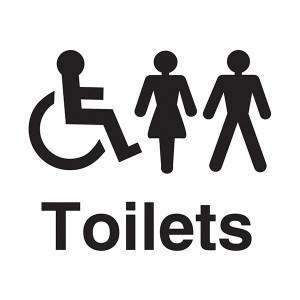 Unisex And Disabled Toilets - Square