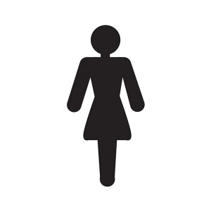 Women Toilet Symbol - Square