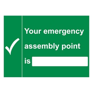 Your Emergency Assembly Point Is - Blank - Landscape - Large
