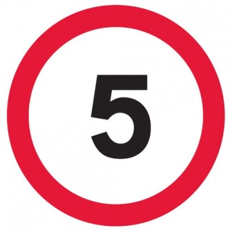 5 MPH Symbol - Square