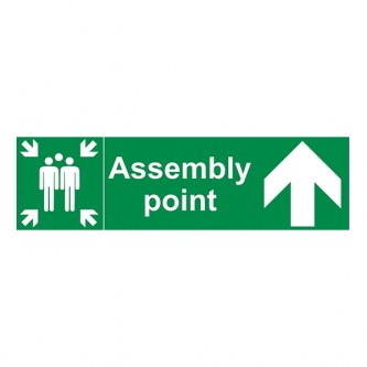 Assembly Point - Arrow Up - Landscape