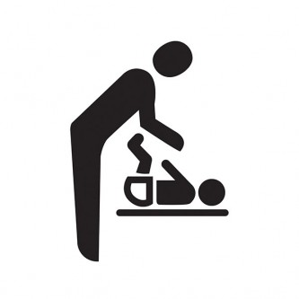 Baby Changing Symbol - Square