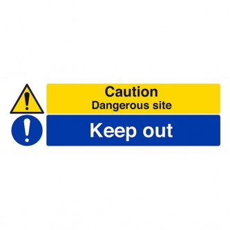 Caution Dangerous Site/Keep Out - Landscape