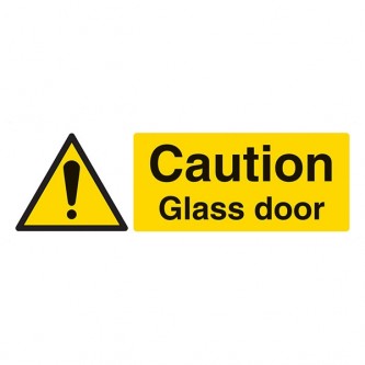 Caution Glass Door - Landscape