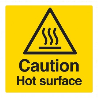 Caution Hot Surface - Square