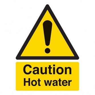 Caution Hot Water - Portrait