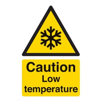 Caution Low Temperature - Portrait