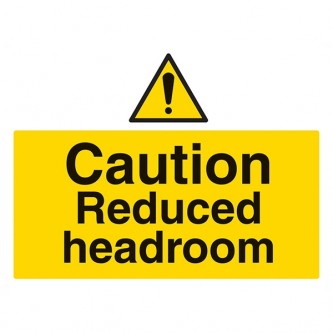 Caution Reduced Headroom - Landscape - Large