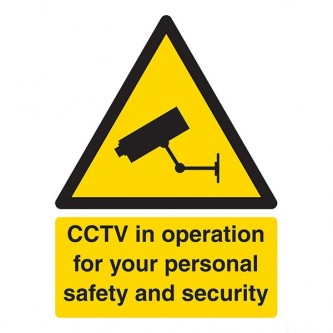 CCTV In Operation For Your Personal Safety And Security - Portrait