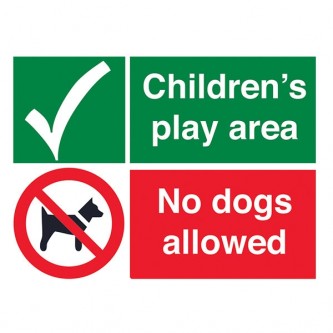 Childrens Play Area - No Dogs Allowed - Landscape - Large