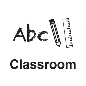 Classroom - ABC - Crayon And Ruler - Square