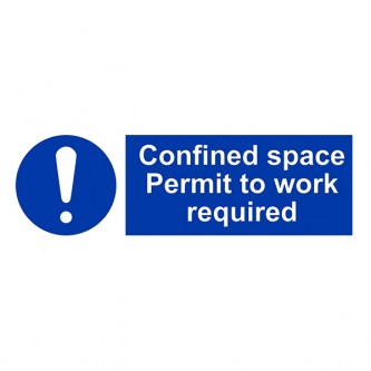 Confined Space Permit To Work Required - Landscape