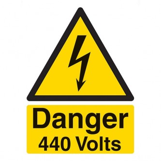 Danger 440 Volts - Portrait