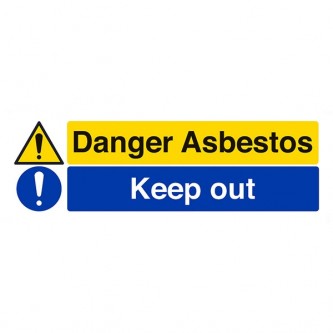 Danger Asbestos / Keep Out - Landscape