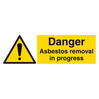 Danger Asbestos Removal - Landscape - Large