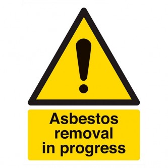 Danger Asbestos Removal In Progress - Portrait