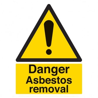 Danger Asbestos Removal - Portrait