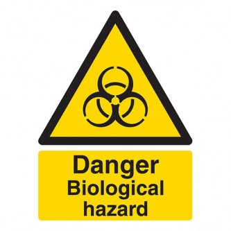 Danger Biological Hazard - Portrait