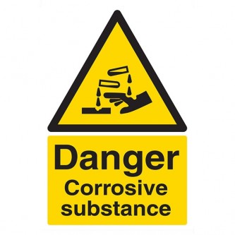 Danger Corrosive Substance - Portrait
