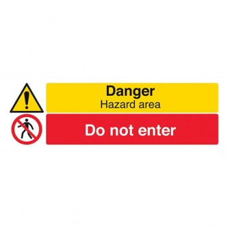 Danger Hazard Area / Do Not Enter - Landscape